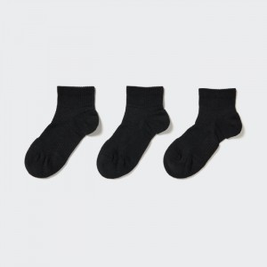 Skarpetki Damskie Uniqlo Short 3 Pack (Sports/Piled) Czarne,Uniqlo Polska | S055311