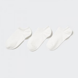 Skarpetki Damskie Uniqlo Short (3 Pairs) Białe,Uniqlo Polska | N140006