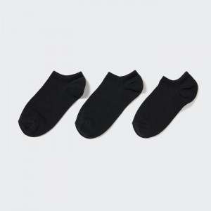 Skarpetki Damskie Uniqlo Short (3 Pairs) Czarne,Uniqlo Polska | N770848