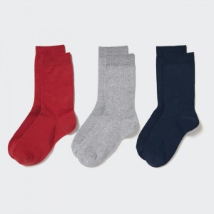 Skarpetki Damskie Uniqlo Socks 3 Pack Czerwone,Uniqlo Polska | E812225