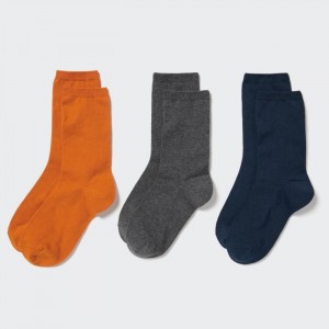Skarpetki Damskie Uniqlo Socks (3 Pairs) Pomarańczowe,Uniqlo Polska | X308331