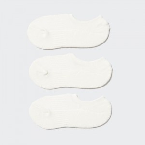 Skarpetki Damskie Uniqlo Sport Footsies (3 Pairs) Białe,Uniqlo Polska | Y819763
