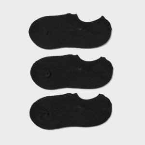 Skarpetki Damskie Uniqlo Sport Footsies (3 Pairs) Czarne,Uniqlo Polska | D417774