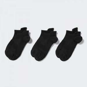 Skarpetki Damskie Uniqlo Sport Short (3 Pairs) Czarne,Uniqlo Polska | I776543
