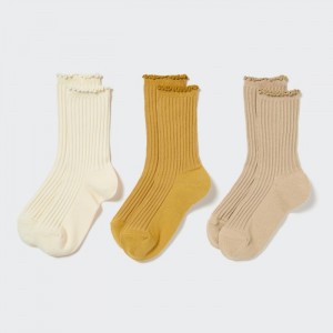 Skarpetki Dziecięce Uniqlo Regular 3 Pack Białe,Uniqlo Polska | R661365