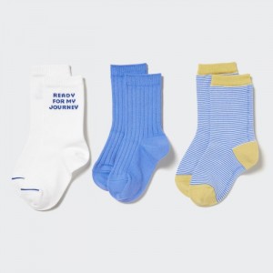 Skarpetki Dziecięce Uniqlo Regular 3 Pack Niebieskie,Uniqlo Polska | O312727