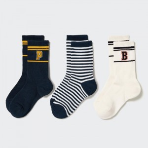 Skarpetki Dziecięce Uniqlo Regular 3 Pack Niebieskie,Uniqlo Polska | X651301