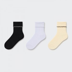 Skarpetki Dziecięce Uniqlo Regular (3 Pairs) Czarne,Uniqlo Polska | S858870