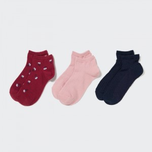 Skarpetki Dziecięce Uniqlo Short 3 Pack Czerwone,Uniqlo Polska | P951988