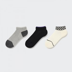 Skarpetki Dziecięce Uniqlo Short (3 Pairs) Ciemny Szare,Uniqlo Polska | H050511