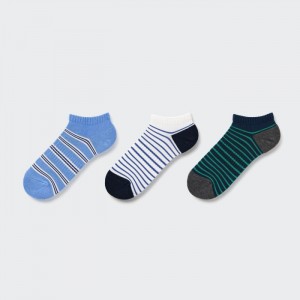 Skarpetki Dziecięce Uniqlo Short (3 Pairs) Niebieskie,Uniqlo Polska | M369560