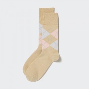Skarpetki Męskie Uniqlo Argyle Beżowe,Uniqlo Polska | B597972