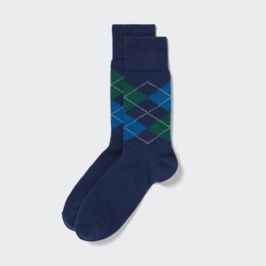 Skarpetki Męskie Uniqlo Argyle Granatowe,Uniqlo Polska | R364547
