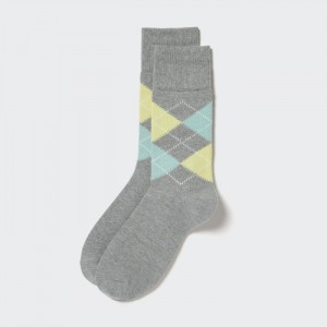 Skarpetki Męskie Uniqlo Argyle Szare,Uniqlo Polska | D424894