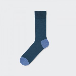 Skarpetki Męskie Uniqlo Color Block Niebieskie,Uniqlo Polska | J253167