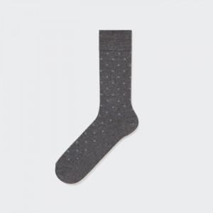 Skarpetki Męskie Uniqlo Dotted Ciemny Szare,Uniqlo Polska | Y429890
