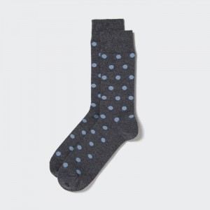 Skarpetki Męskie Uniqlo Dotted Ciemny Szare,Uniqlo Polska | A548664