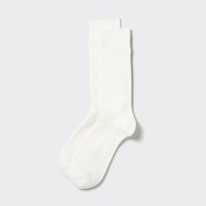 Skarpetki Męskie Uniqlo HEATTECH Wide Ribbed Białe,Uniqlo Polska | P100201