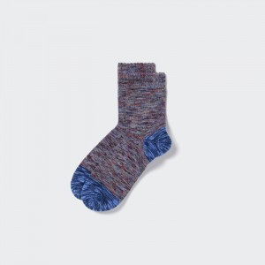 Skarpetki Męskie Uniqlo Melange Half Niebieskie,Uniqlo Polska | T620921