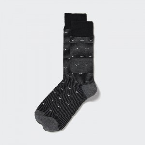 Skarpetki Męskie Uniqlo Motif Striped B Czarne,Uniqlo Polska | O882450