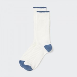 Skarpetki Męskie Uniqlo Ribbed Białe,Uniqlo Polska | N341001