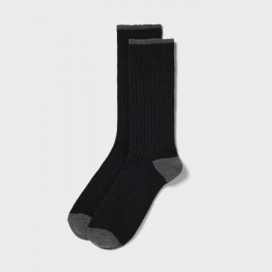 Skarpetki Męskie Uniqlo Ribbed Czarne,Uniqlo Polska | J875204