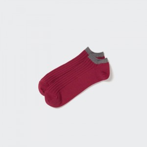 Skarpetki Męskie Uniqlo Ribbed Short Czerwone,Uniqlo Polska | U190746