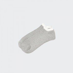 Skarpetki Męskie Uniqlo Ribbed Short Szare,Uniqlo Polska | L946391