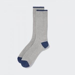 Skarpetki Męskie Uniqlo Ribbed Szare,Uniqlo Polska | V863397