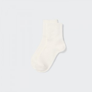Skarpetki Męskie Uniqlo Soft Pile Half Białe,Uniqlo Polska | U176338