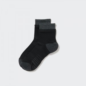 Skarpetki Męskie Uniqlo Sports Layered Half Czarne,Uniqlo Polska | B461206