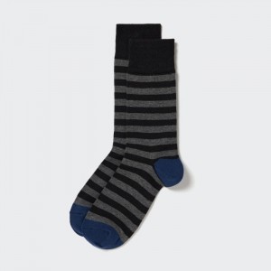 Skarpetki Męskie Uniqlo Striped Czarne,Uniqlo Polska | R810981