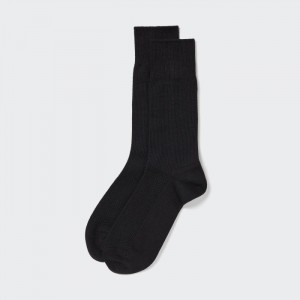 Skarpetki Męskie Uniqlo Supima® Cotton Pique Czarne,Uniqlo Polska | X815439