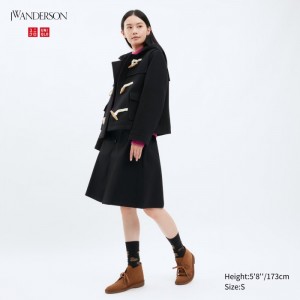Spódnice Damskie Uniqlo Cotton Midi Czarne,Uniqlo Polska | I221858