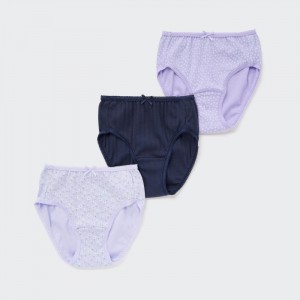 Spodenki Dziecięce Uniqlo Shorts (Set of 3) Głęboka Fioletowe,Uniqlo Polska | Y746795