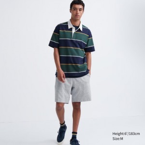 Spodenki Męskie Uniqlo AIRism Cotton Easy (8") Szare,Uniqlo Polska | P479043