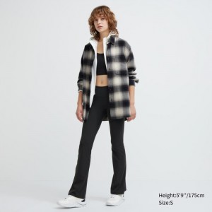 Spodnie Damskie Uniqlo AIRism Soft Flare Leggings Czarne,Uniqlo Polska | B130617