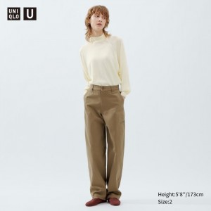 Spodnie Damskie Uniqlo Chino Beżowe,Uniqlo Polska | R528214