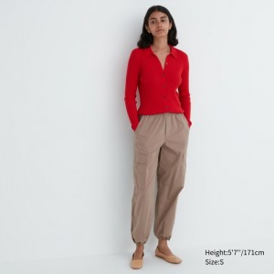 Spodnie Damskie Uniqlo Easy Cargo Beżowe,Uniqlo Polska | V132839