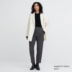 Spodnie Damskie Uniqlo Smart Brushed Ankle Ciemny Szare,Uniqlo Polska | E618972