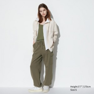 Spodnie Damskie Uniqlo Sweat Cargo Oliwkowe,Uniqlo Polska | O706251