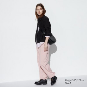 Spodnie Damskie Uniqlo Sweat Cargo Różowe,Uniqlo Polska | J927719