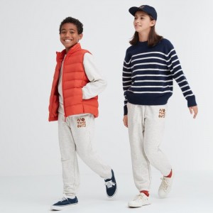 Spodnie Dresowe Dziecięce Uniqlo Ultra Stretch Graphic Głęboka Szare,Uniqlo Polska | J945189