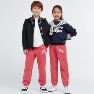 Spodnie Dresowe Dziecięce Uniqlo Ultra Stretch Graphic Czerwone,Uniqlo Polska | L788302