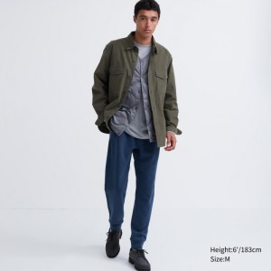 Spodnie Dresowe Męskie Uniqlo Dry Stretch Niebieskie,Uniqlo Polska | H360172