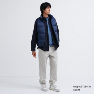 Spodnie Dresowe Męskie Uniqlo HEATTECH Pile-Lined Szare,Uniqlo Polska | M129887