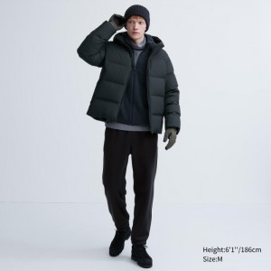 Spodnie Dresowe Męskie Uniqlo HEATTECH Pile-Lined Czarne,Uniqlo Polska | P694077