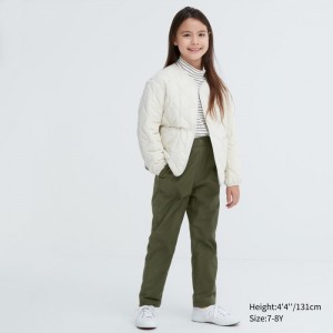 Spodnie Dziecięce Uniqlo Stretch Warm Lined Oliwkowe,Uniqlo Polska | A435587
