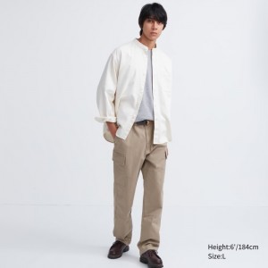 Spodnie Męskie Uniqlo Cargo Beżowe,Uniqlo Polska | R560195