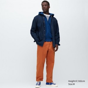 Spodnie Męskie Uniqlo Cotton Relaxed Ankle Pomarańczowe,Uniqlo Polska | E180944